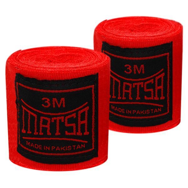 Бинты боксерские хлопок с эластаном 2штуки MATSA MA-0031-3 3м цвета в ассортименте MA-0031-3 фото