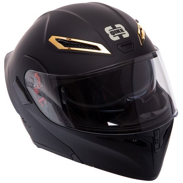 Мотошлем модуляр (flip-up) QKE M-8525 M-XL черный M M-8525 фото