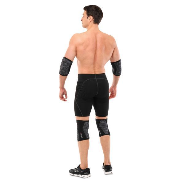 Наколенники для приседа и пауэрлфтинга 2штуки CROSSFIT KNEECAP EZOUS A-05 S-XL камуфляж S A-05 фото