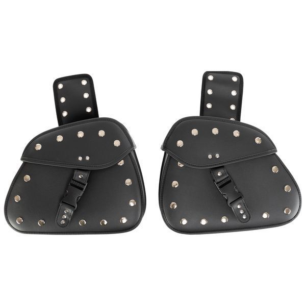 Кофри бокові для мотоцикла зі шкірозамінника SP-Sport HL611 2шт 32x26x20см чорний HL611 фото