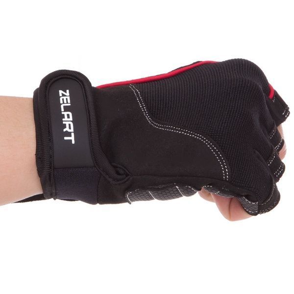 Перчатки спортивные Zelart SB-161566 S-XXL черный S SB-161566 фото