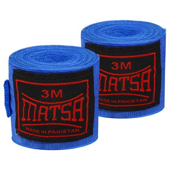 Бинты боксерские хлопок с эластаном 2штуки MATSA MA-0031-3 3м цвета в ассортименте MA-0031-3 фото