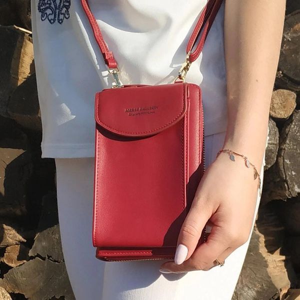 Женский кошелек Baellerry N8591 Red сумка-клатч для телефона денег банковских карт ws61726 фото