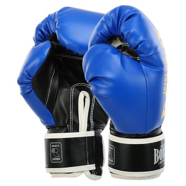 Перчатки боксерские на липучке искусственная кожа BOXER NEW 2022-N 10-16 унций цвета в ассортименте 10 унции 2022-N фото