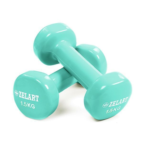 Гантели для фитнеса виниловые Zelart Beauty TA-5225-1_5 2шт 1,5кг цвета в ассортименте TA-5225-1_5 фото