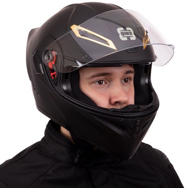 Мотошлем модуляр (flip-up) QKE M-8525 M-XL черный M M-8525 фото
