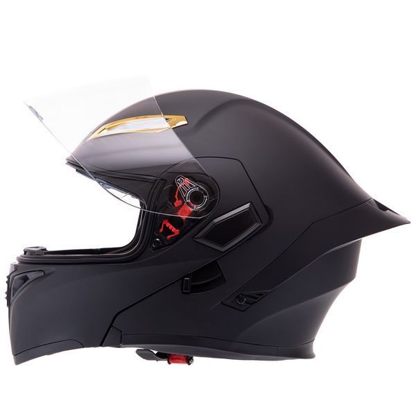 Мотошлем модуляр (flip-up) QKE M-8525 M-XL черный M M-8525 фото