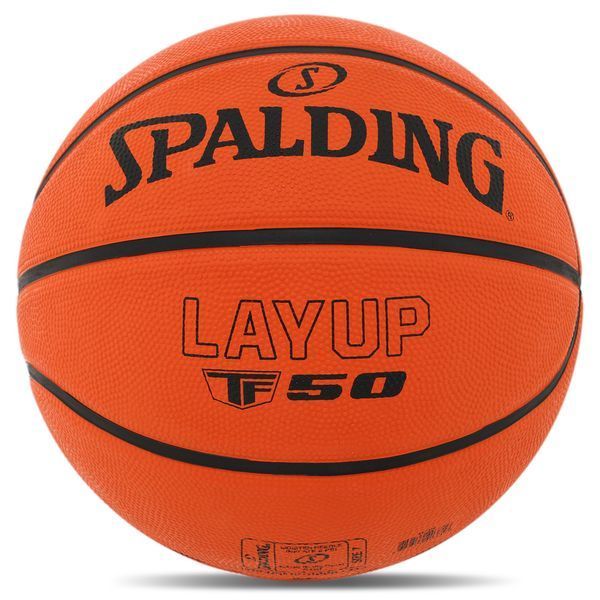 Мяч баскетбольный резиновый SPALDING LAYUP TF-50 84332Z размер 7 оранжевый 84332Z фото
