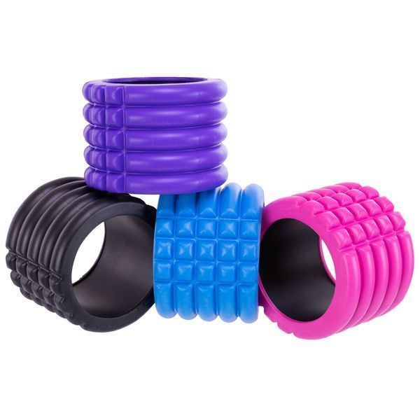 Роллер массажный цилиндр (ролик мфр) 10см Grid Roller Mini Zelart FI-5716 цвета в ассортименте FI-5716 фото
