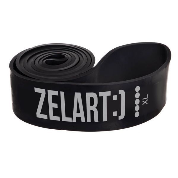 Резина петля для подтягиваний и тренировок лента силовая Zelart POWER BANDS FI-0889-5 29-79кг черный FI-0889-5 фото