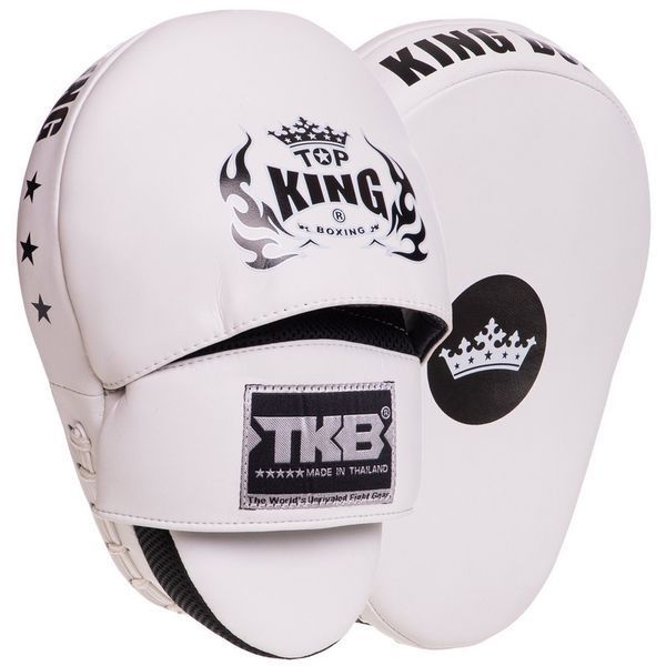 Лапа боксерская изогнутая тренировочная кожа TOP KING Super TKFMS 26x18x9см 2штуки цвета в ассортименте TKFMS фото