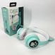 Беспроводные наушники с кошачьими ушками и RGB подсветкой Cat VZV 23M. Цвет: зеленый ws53257-1 фото 13
