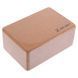 Блок для йоги пробковый Zelart FI-7850-4 светло-коричневый FI-7850-4 фото 7