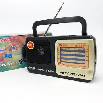 Радиоприёмник KIPO KB-408 AC мощный радио FM c usb питание от батарейки R20 или от сети ws46967 фото