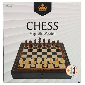Шахматы настольная игра деревянные на магнитах Xinliye W3303M размер 38x38х2,5 см W3303M фото