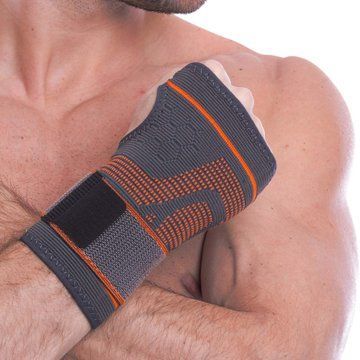 Фиксатор запястья эластичный спортивный с фиксирующим ремнем SIBOTE ST-964 S-XL 1шт цвета в ассортименте ST-964 фото