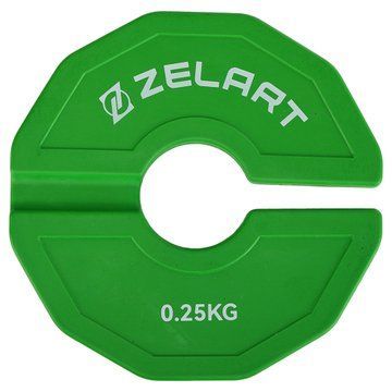 Блини диски змінні гумові Rubber Change Plates Zelart TA-1692-0_25 0,25 кг зелений TA-1692-0_25 фото