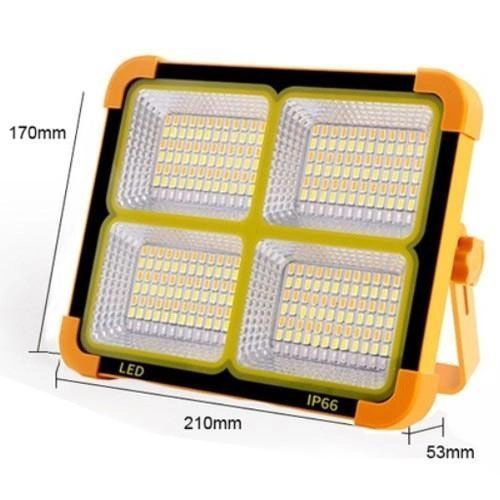 Потужний ліхтар - прожектор із сонячною панеллю та функцією Power bank Solar LED light 12000 mAH ws43433 фото