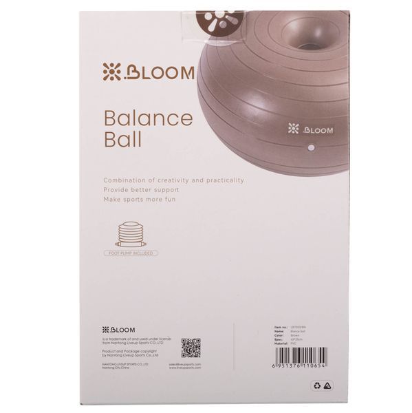 Фитбол мяч для баланса Пончик сатин BLOOM LB7053 o45см цвета в ассортименте LB7053 фото