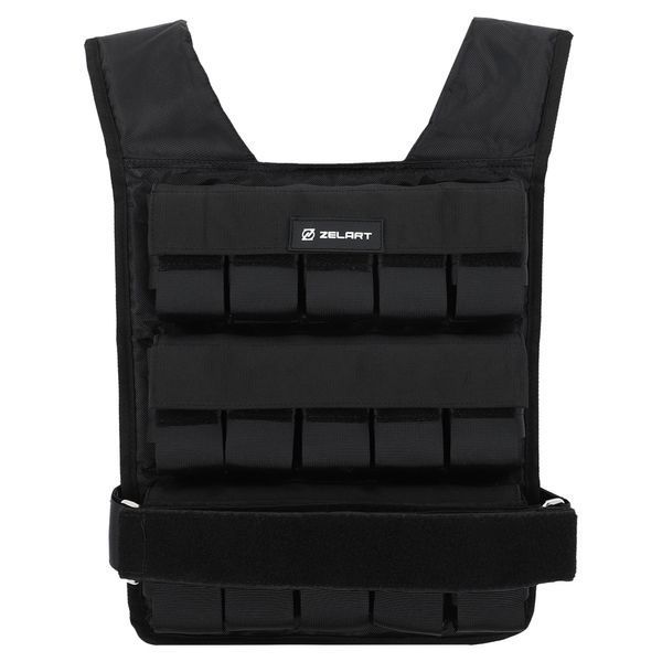 Жилет утяжелитель с регулируемым весом Zelart WEIGTH VEST TA-7815-30 вес-1-30кг черный TA-7815-30 фото