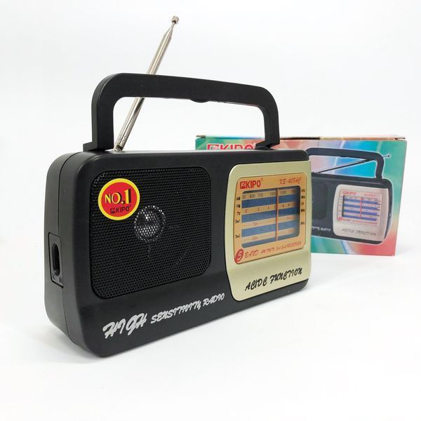 Радиоприёмник KIPO KB-408 AC мощный радио FM c usb питание от батарейки R20 или от сети ws46967 фото