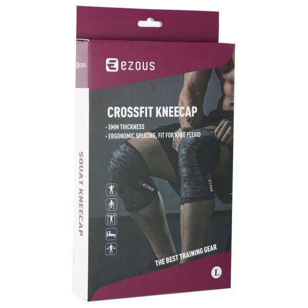 Наколенники для приседа и пауэрлфтинга 2штуки CROSSFIT KNEECAP EZOUS A-05 S-XL камуфляж M A-05 фото