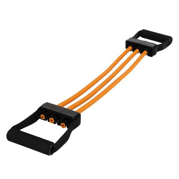 Эспандер трубчатый с ручками SP-Sport Resistance Band 8021-4 нагрузка-18кг длина-75см желтый 8021-4 фото