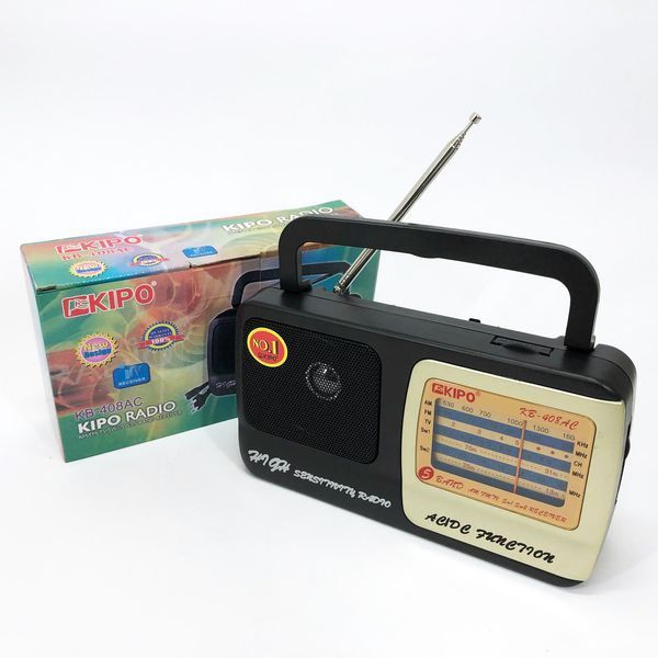 Радиоприёмник KIPO KB-408 AC мощный радио FM c usb питание от батарейки R20 или от сети ws46967 фото