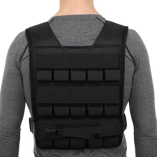 Жилет утяжелитель с регулируемым весом Zelart WEIGTH VEST TA-7815-30 вес-1-30кг черный TA-7815-30 фото