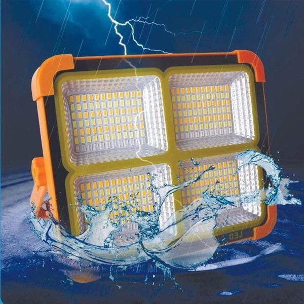 Потужний ліхтар - прожектор із сонячною панеллю та функцією Power bank Solar LED light 12000 mAH ws43433 фото