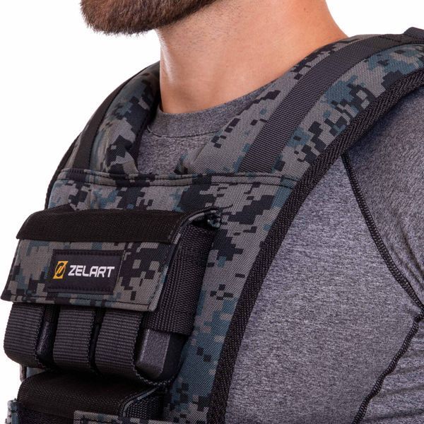 Жилет обважнювач з регульованою вагою Zelart WEIGTH VEST TA-7817-10 вага-1-10кг камуфляж TA-7817-10 фото