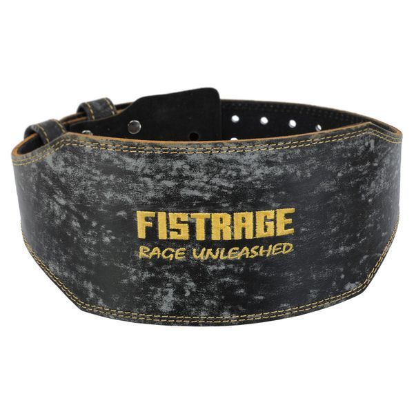 Пояс атлетичний шкіряний FISTRAGE VL-6048 спинка-15см розмір-S-XL чорний S VL-6048 фото