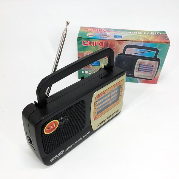 Радиоприёмник KIPO KB-408 AC мощный радио FM c usb питание от батарейки R20 или от сети ws46967 фото