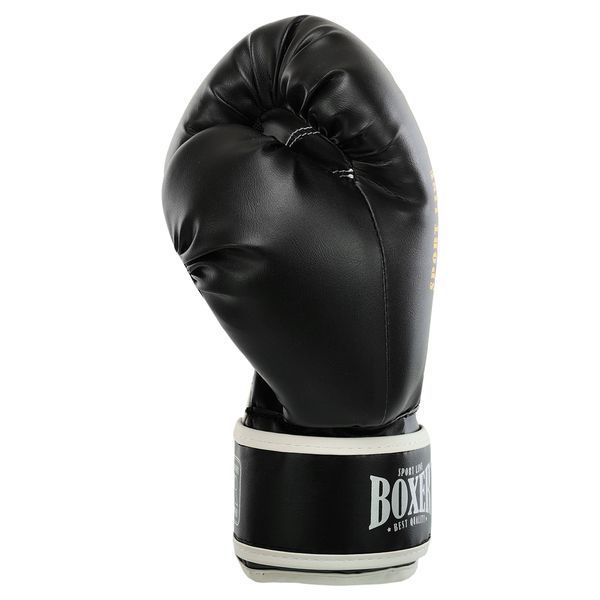 Рукавиці боксерські на липучці штучна шкіра BOXER NEW 2022-N 10-16 унцій кольори в асортименті 10 унції 2022-N фото