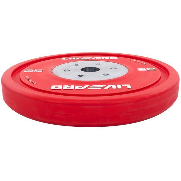 Бамперні диски гумові Bumper Plates LiveUp LP8335-25 o50.5мм 25кг червоний LP8335-25 фото