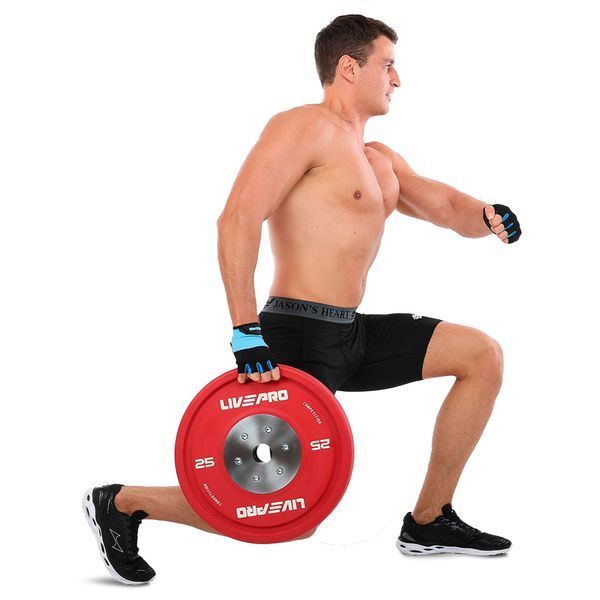 Бамперні диски гумові Bumper Plates LiveUp LP8335-25 o50.5мм 25кг червоний LP8335-25 фото