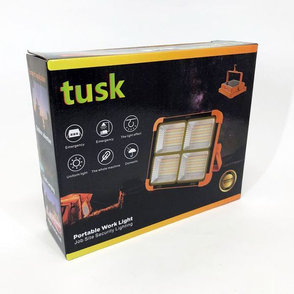 Потужний ліхтар - прожектор із сонячною панеллю та функцією Power bank Solar LED light 12000 mAH ws43433 фото