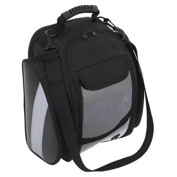 Сумка на бак мотоцикла на магнитах с окном под телефон Tank Bag BUOTAI YA16 23x20+5x37см черный YA16 фото