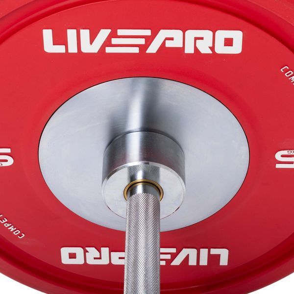 Бамперні диски гумові Bumper Plates LiveUp LP8335-25 o50.5мм 25кг червоний LP8335-25 фото
