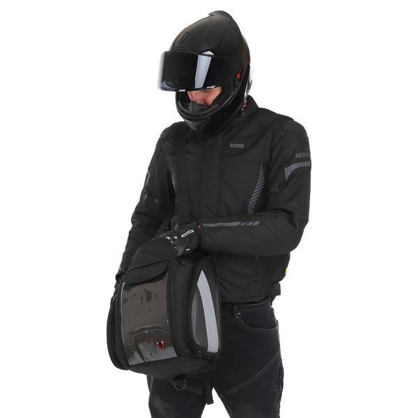 Сумка на бак мотоцикла на магнитах с окном под телефон Tank Bag BUOTAI YA16 23x20+5x37см черный YA16 фото