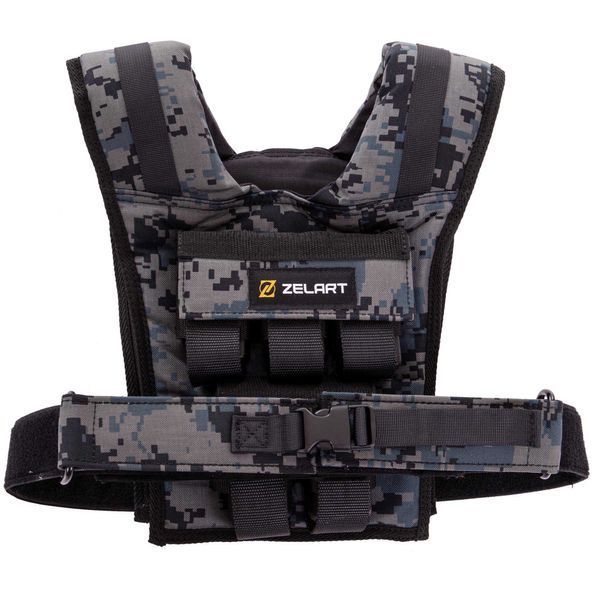 Жилет обважнювач з регульованою вагою Zelart WEIGTH VEST TA-7817-10 вага-1-10кг камуфляж TA-7817-10 фото