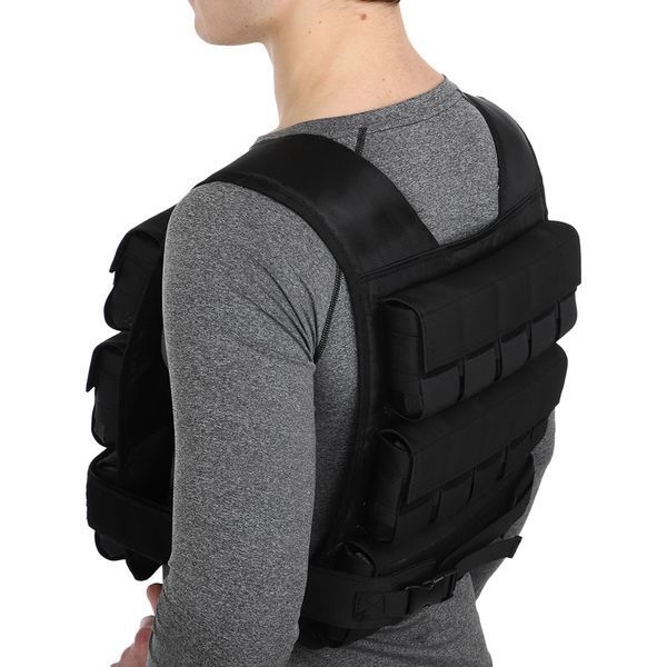 Жилет утяжелитель с регулируемым весом Zelart WEIGTH VEST TA-7815-30 вес-1-30кг черный TA-7815-30 фото