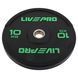 Бамперные диски резиновые Bumper Plates LiveUp LP8331-10 o50.5мм 10кг черный LP8331-10 фото 1