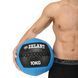 Мяч набивной медицинский для кроссфита WALL BALL Zelart FI-5168-10 10кг черный-синий FI-5168-10 фото 6