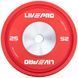 Бамперні диски гумові Bumper Plates LiveUp LP8335-25 o50.5мм 25кг червоний LP8335-25 фото 2