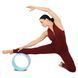 Колесо для йоги массажное SP-Sport Fit Wheel Yoga FI-2439 голубой-мятный FI-2439 фото 9