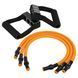 Эспандер трубчатый с ручками SP-Sport Resistance Band 8021-4 нагрузка-18кг длина-75см желтый 8021-4 фото 7