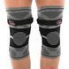 Наколінник бандаж еластичний з фіксуючим ременем KNEE BRACE EZOUS A-07 2шт M-XL сірий-чорний M A-07 фото 2