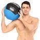 Мяч набивной медицинский для кроссфита WALL BALL Zelart FI-5168-10 10кг черный-синий FI-5168-10 фото 7