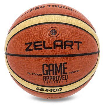 Мяч баскетбольный размер 5 ZELART GAME APPROVED GB4400 GB4400 фото